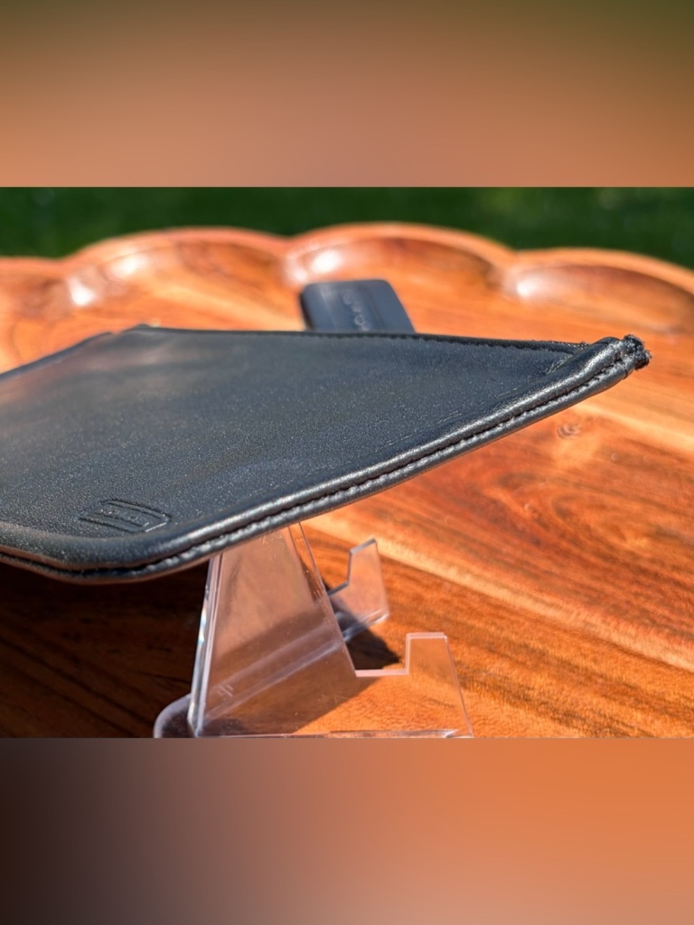 Vintage COACH Black Glovetanned Leather Skinny Case Like New - Picture 13 of 17